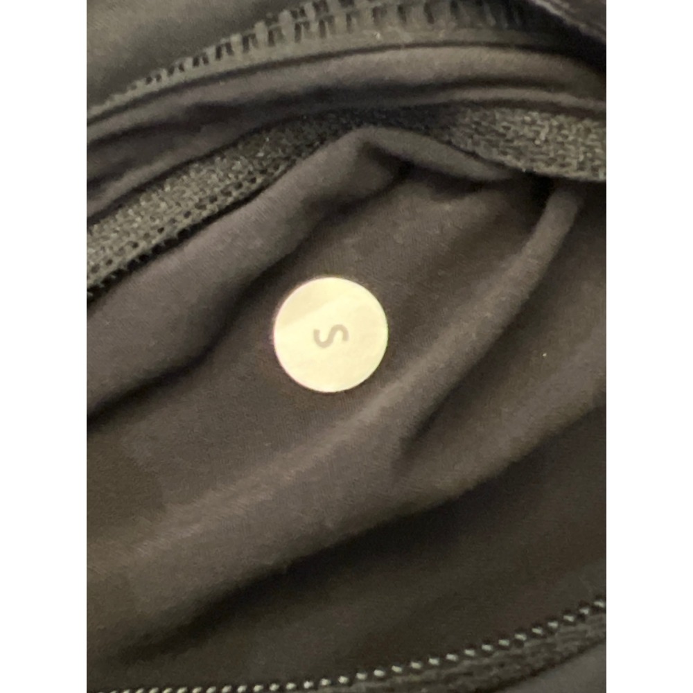 Lululemon Heather Black 1/4 zip Pullover Windbreaker Golf Running Stretch Size S - Picture 9 of 9